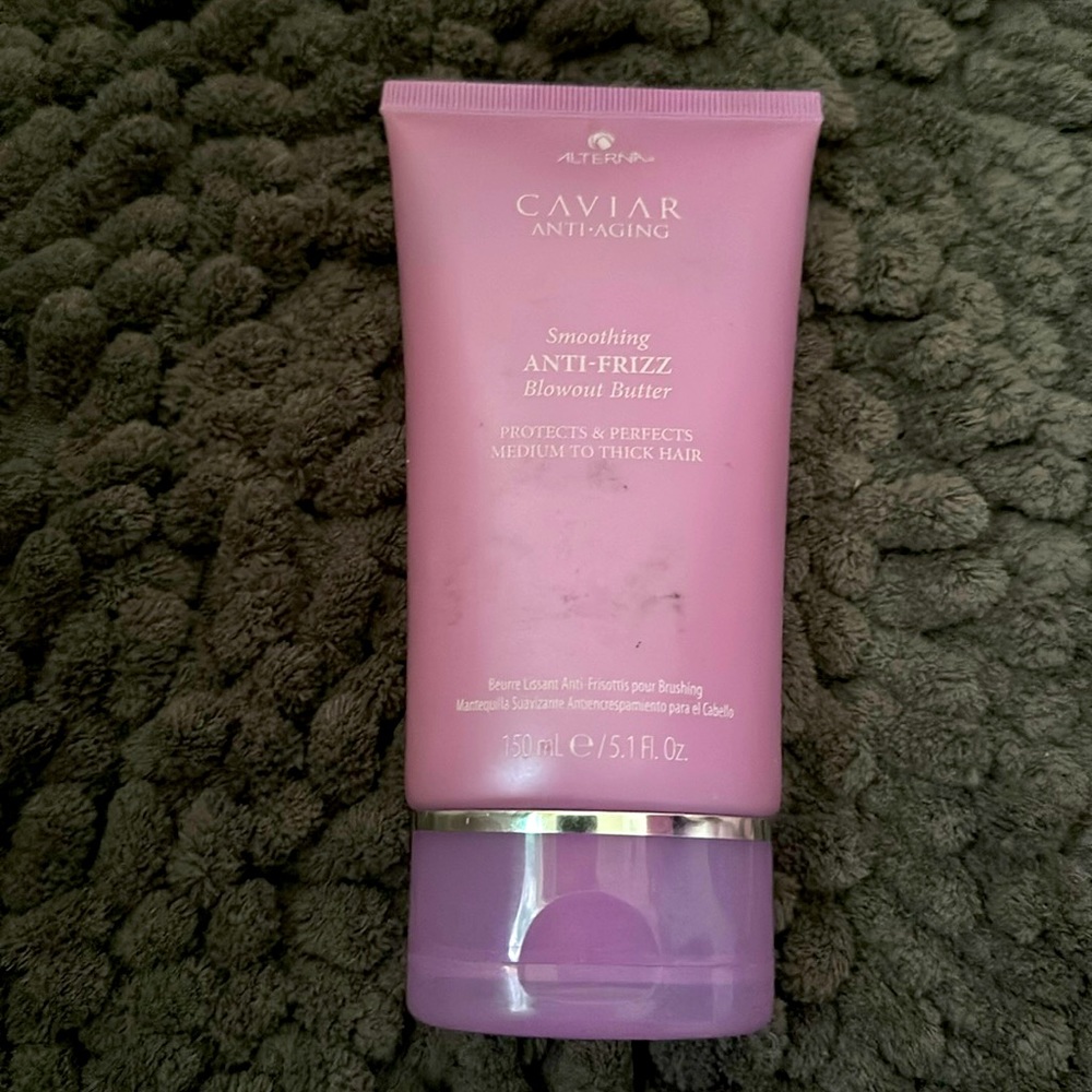 Alterna Caviar Smoothing Anti-Frizz Blowout Butter. Tested once.